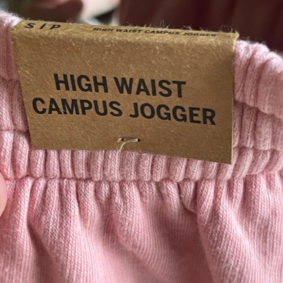 NWT PINK Victoria's Secret High Waist Tye-Dye Campus Jogger Fleece Sweatpants - Picture 8 of 9